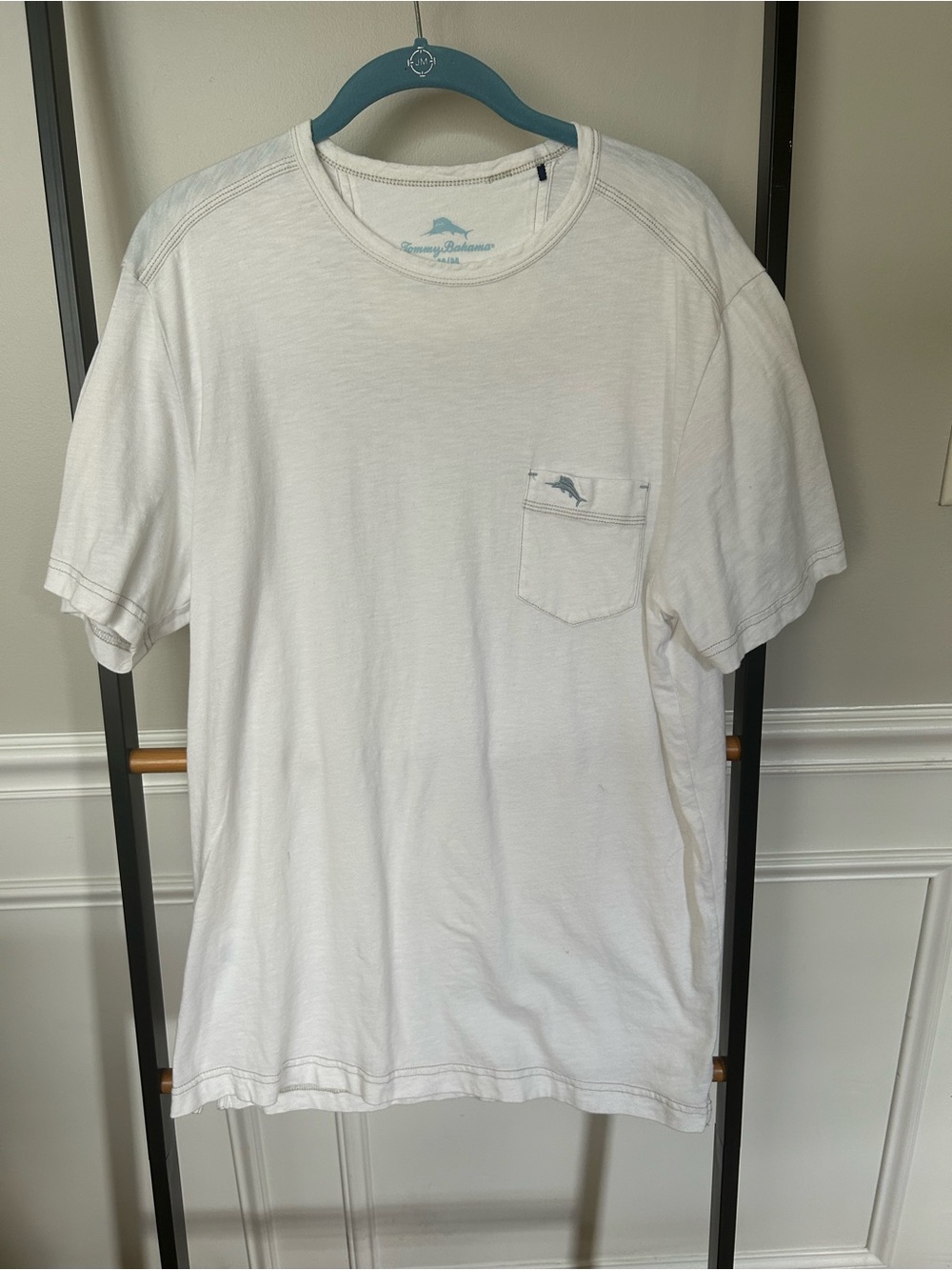 Tommy Bahama Men’s Crewneck Pocket Tee with Dolphin Logo